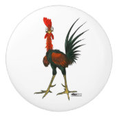 熱狂するなオンドリ セラミックノブ (正面)