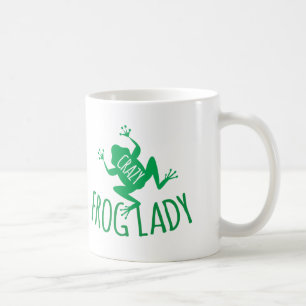 熱狂するなカエルの女性 コーヒーマグカップ