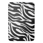 熱狂するなシマウマは縞で飾ります バスマット (正面縦)