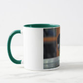 熱狂するなシロハラインコ! マグカップ (左)