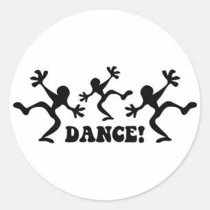 熱狂するなダンサーの踊ること ラウンドシール
