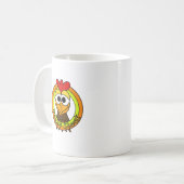 熱狂するなチャックの鶏の頭部 コーヒーマグカップ (正面左)