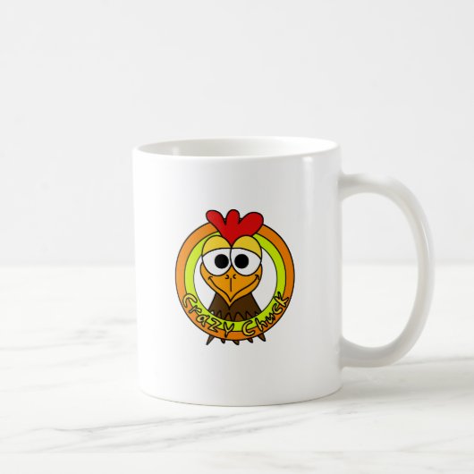 熱狂するなチャックの鶏の頭部 コーヒーマグカップ (右)