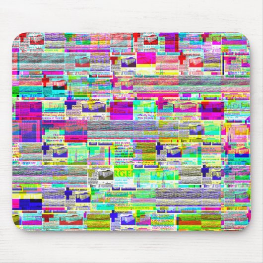 熱狂するなデザインのマウスパッド マウスパッド (正面)