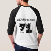 熱狂するなデンマーク人71のワイシャツ Tシャツ (裏面)