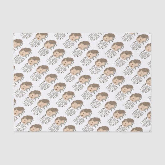 熱狂するなハリネズミの女性 薄葉紙 (正面)