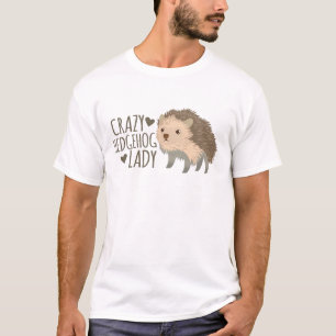 熱狂するなハリネズミの女性 Tシャツ