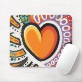 熱狂するなハートのマウスパッド マウスパッド (マウス)