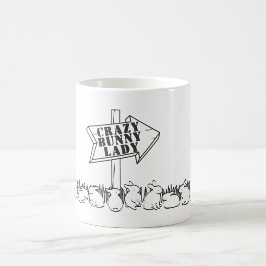 熱狂するなバニーの女性への道 コーヒーマグカップ (中央)