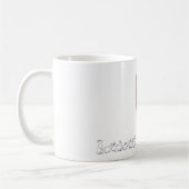 熱狂するなバニーの女性 コーヒーマグカップ (左)