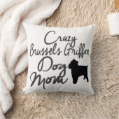 熱狂するなブリュッセルGriffon犬のお母さん クッション (ブランケット)