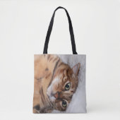 熱狂するなベンガル猫のトートバックは、あなた自身のミームを加えます トートバッグ (正面)