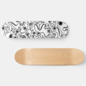 熱狂するなモンスターのグラフィックが付いているクールなスケートボード スケートボード (横)