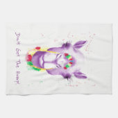 熱狂するなラクダの台所タオル キッチンタオル (横)