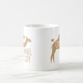 熱狂するなラクダの女性 コーヒーマグカップ (中央)