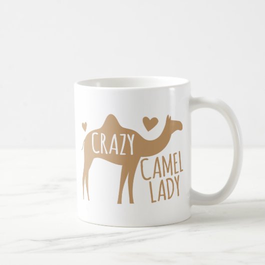 熱狂するなラクダの女性 コーヒーマグカップ (右)
