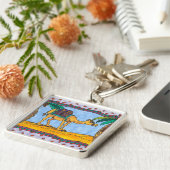 熱狂するなラクダKeychain キーホルダー (側面)