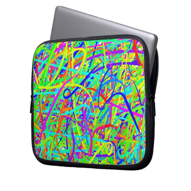 熱狂するな人種の壁ラップトップのバッグ ラップトップスリーブ (正面左)