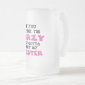 熱狂するな兄弟 フロストグラスビールジョッキ (正面右)