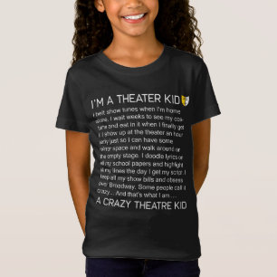 熱狂するな劇場の子供のおもしろいなブロードウェイのミュージカルシア Tシャツ