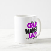 熱狂するな化粧の女性コーヒー・マグ コーヒーマグカップ (正面右)