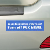 熱狂するな声FOX NEWS 220 バンパーステッカー (車上)