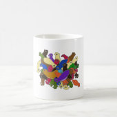 熱狂するな寄り目のPlanarianみみずのデザイン2 コーヒーマグカップ (中央)