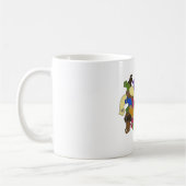 熱狂するな寄り目のPlanarianみみずのデザイン2 コーヒーマグカップ (左)