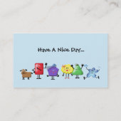 熱狂するな形家族 名刺 (裏面)