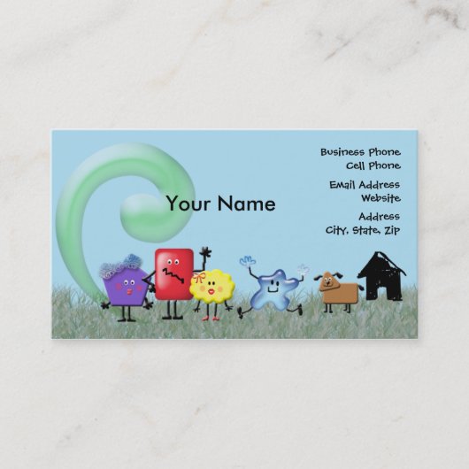 熱狂するな形家族 名刺 (正面)