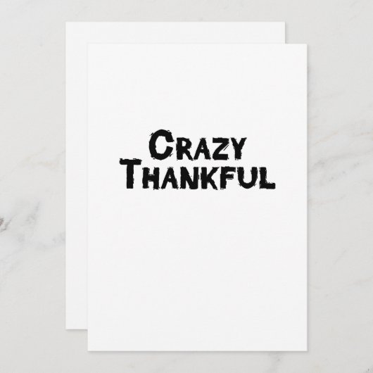 熱狂するな感謝している感謝祭のギフト シーズンカード (正面/裏面)