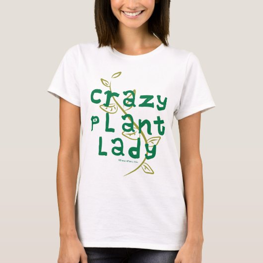 熱狂するな植物の女性 Tシャツ (正面)