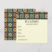 熱狂するな正方形の招待状 招待状 (正面/裏面)