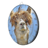 熱狂するな毛を搭載するアルパカ ダーツボード (正面右)