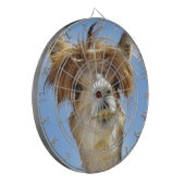 熱狂するな毛を搭載するアルパカ ダーツボード (正面左)