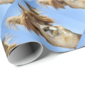 熱狂するな毛を搭載するアルパカ ラッピングペーパー (ロールコーナー)