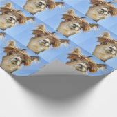 熱狂するな毛を搭載するアルパカ ラッピングペーパー (角)