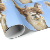 熱狂するな毛を搭載するアルパカ ラッピングペーパー (ロールコーナー)