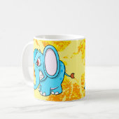 熱狂するな気違い象のマグ コーヒーマグカップ (正面左)