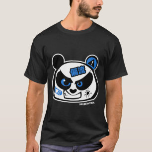 熱狂するな漂流のパトロールは-パンダの頭部を漂わせて下さい(青い) Tシャツ
