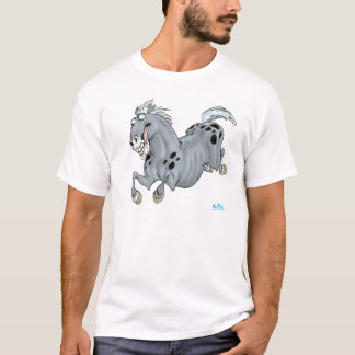 熱狂するな漫画の馬のTシャツ Tシャツ