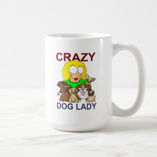 熱狂するな犬の女性 コーヒーマグカップ