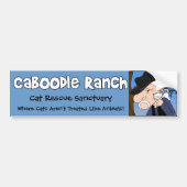 「熱狂するな猫の人」のバンパーステッカー バンパーステッカー (正面)