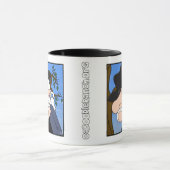 「熱狂するな猫の人」のマグ マグカップ (中央)