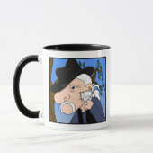 「熱狂するな猫の人」のマグ マグカップ (左)