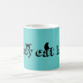 熱狂するな猫の女性が悪い事であることを言いますLike It コーヒーマグカップ (中央)
