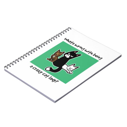 熱狂するな猫の女性であることと間違っている何が ノートブック (左側)