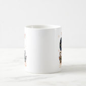 熱狂するな猫の女性コーヒー・マグ コーヒーマグカップ (中央)