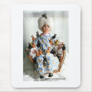 熱狂するな猫の女性マウスパッド マウスパッド