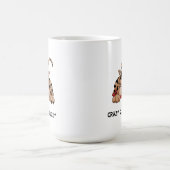 熱狂するな猫の女性マグ コーヒーマグカップ (中央)